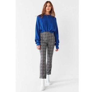 Urban Outfitters Casey Kick Flare Plaid Pull on Bootcut Pants Sz Xs